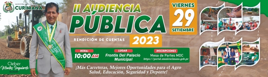 II AUDIENCIA PUBLICA DE RENDICION DE CUENTAS 2023